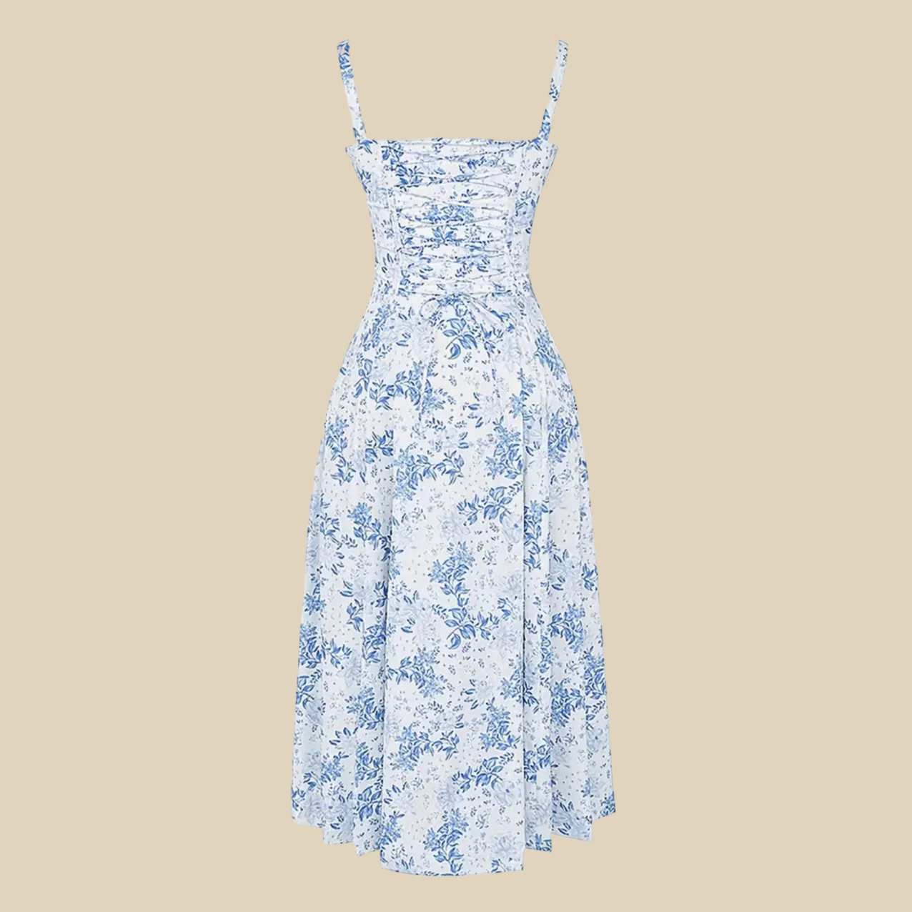 Floral Corset Midi Dress