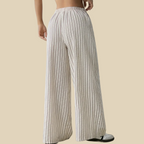 Striped Wide-Leg Casual Pants
