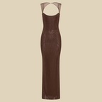 Crisscross Open Back Maxi Dress