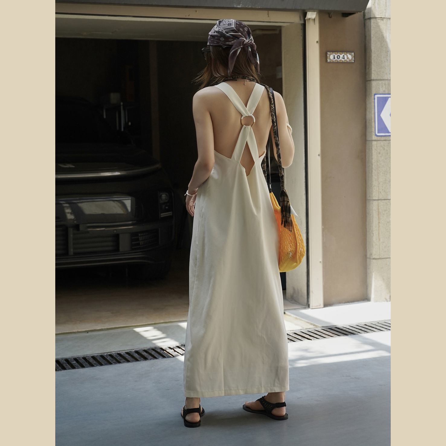 Open Back Maxi Dress
