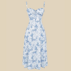 Floral Corset Midi Dress