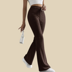 Ribbed Flare Knit Pants