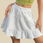 Ruffle Hem Mini Skirt