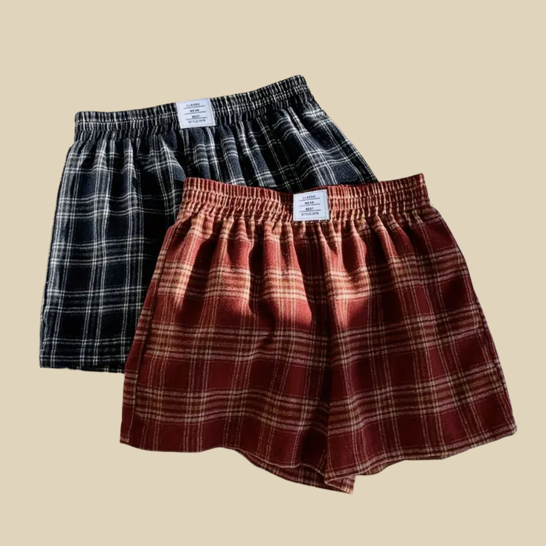 Plaid Lounge Shorts