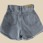 High-Waist Relaxed Denim Shorts