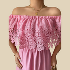 Off-Shoulder Lace Dress