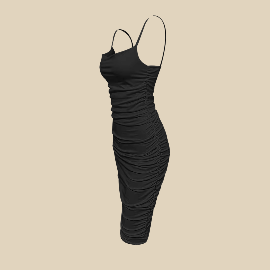 Form-Fitting Strap Mini Dress