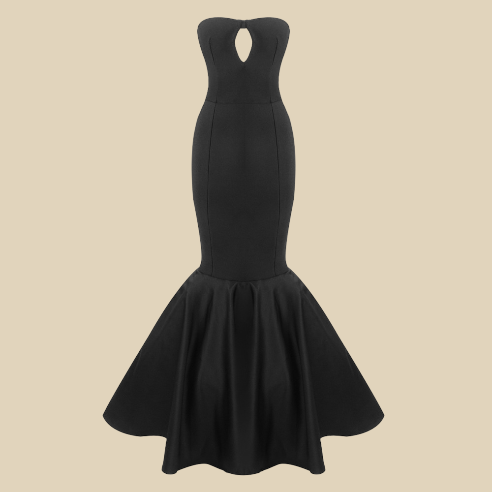 Strapless Mermaid Evening Gown