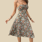 Strapped Dress with Side Slit