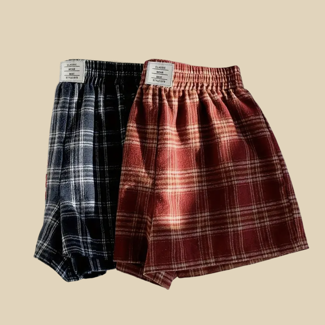 Plaid Lounge Shorts