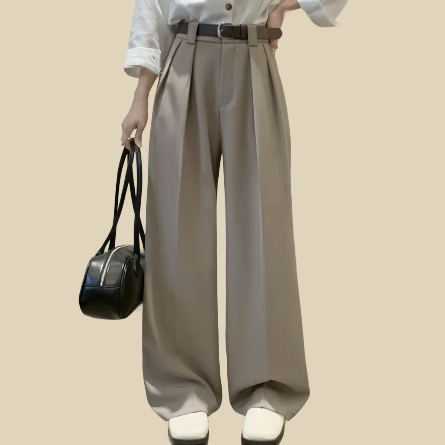 Tailored Wide-Leg Trousers