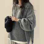 Plush-Knit Oversize Sweater