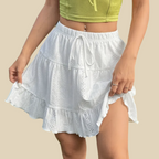 Ruffle Hem Mini Skirt