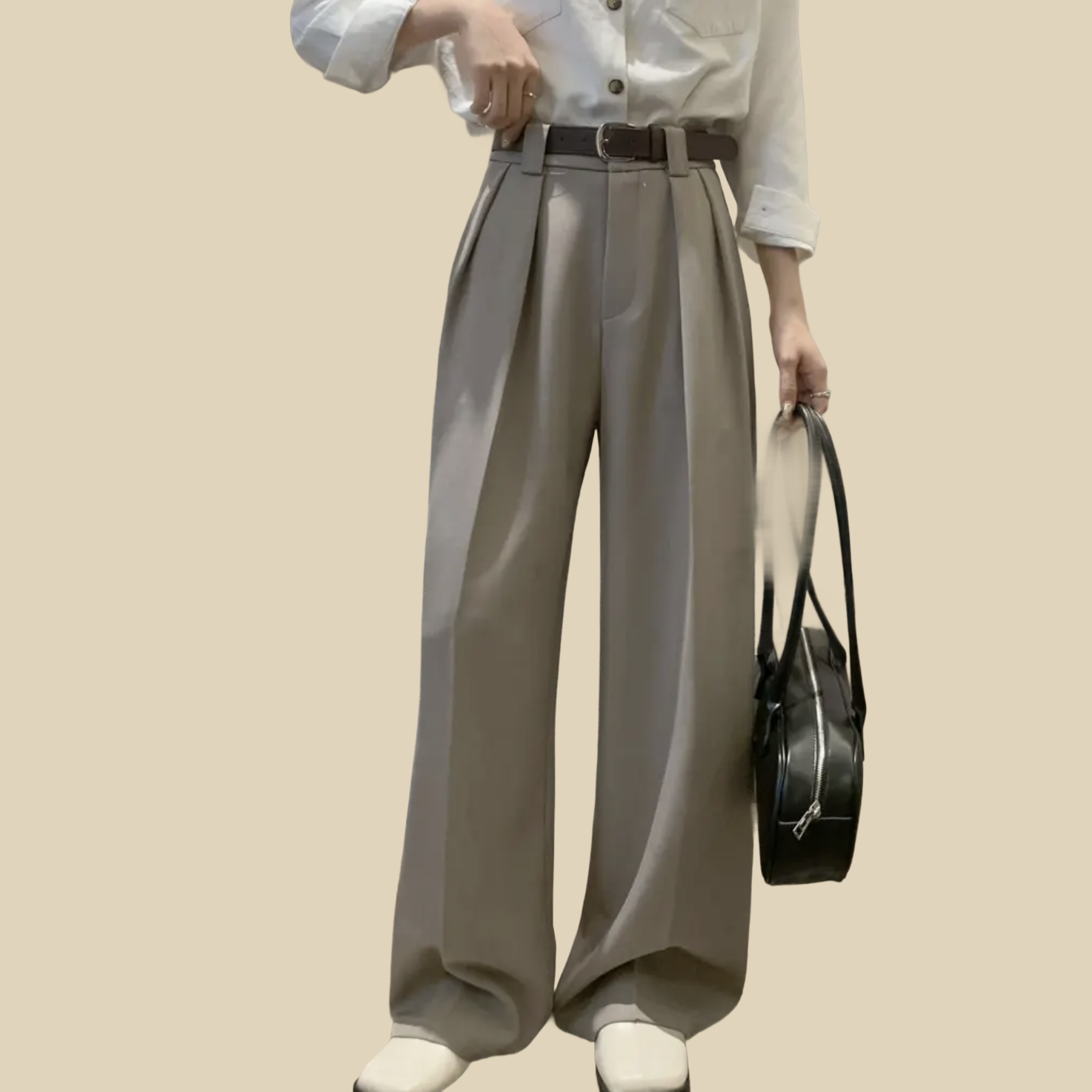 Tailored Wide-Leg Trousers