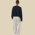 Navy Cable Knit Cardigan