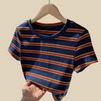 Striped Ribbed Tee