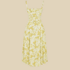 Floral Corset Midi Dress