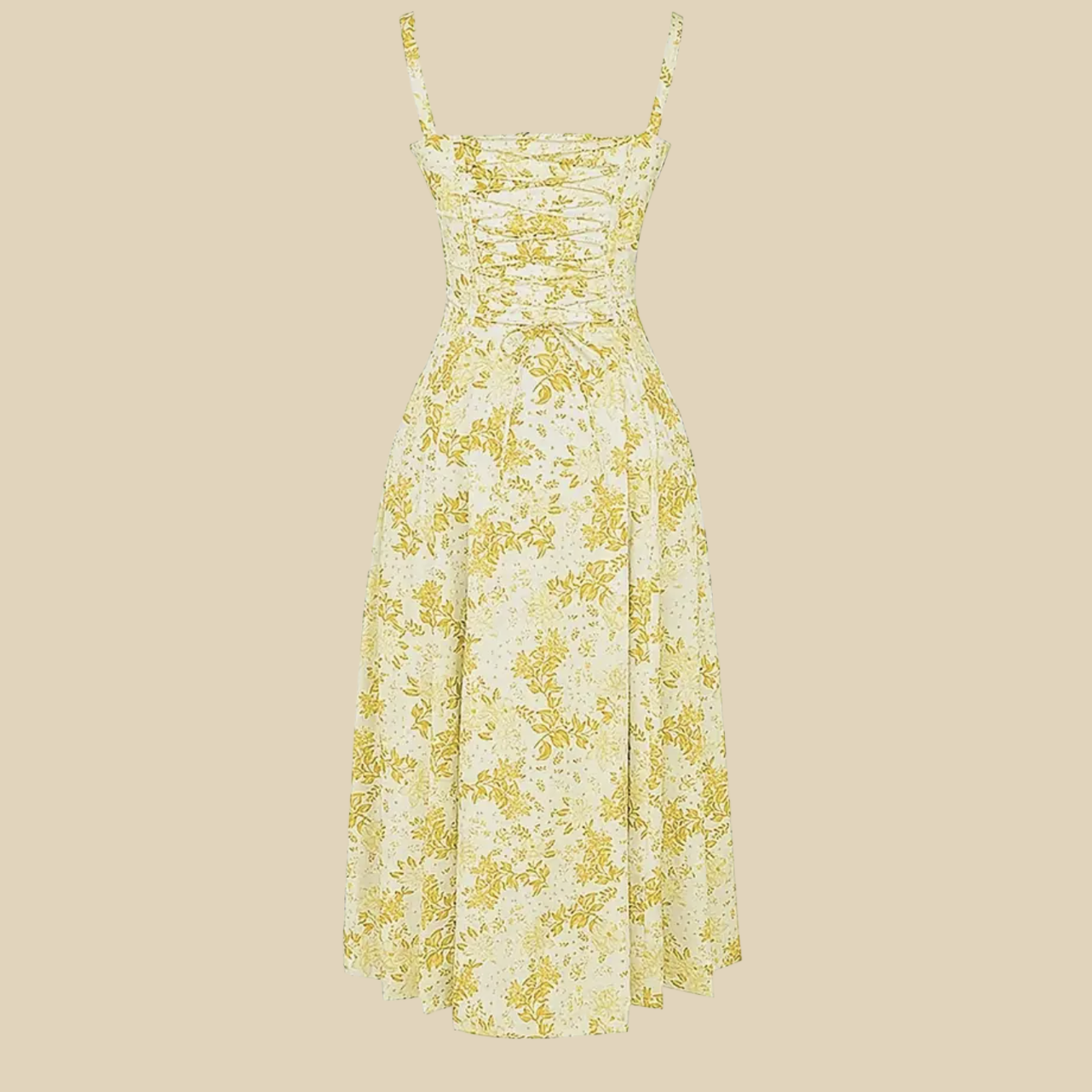 Floral Corset Midi Dress