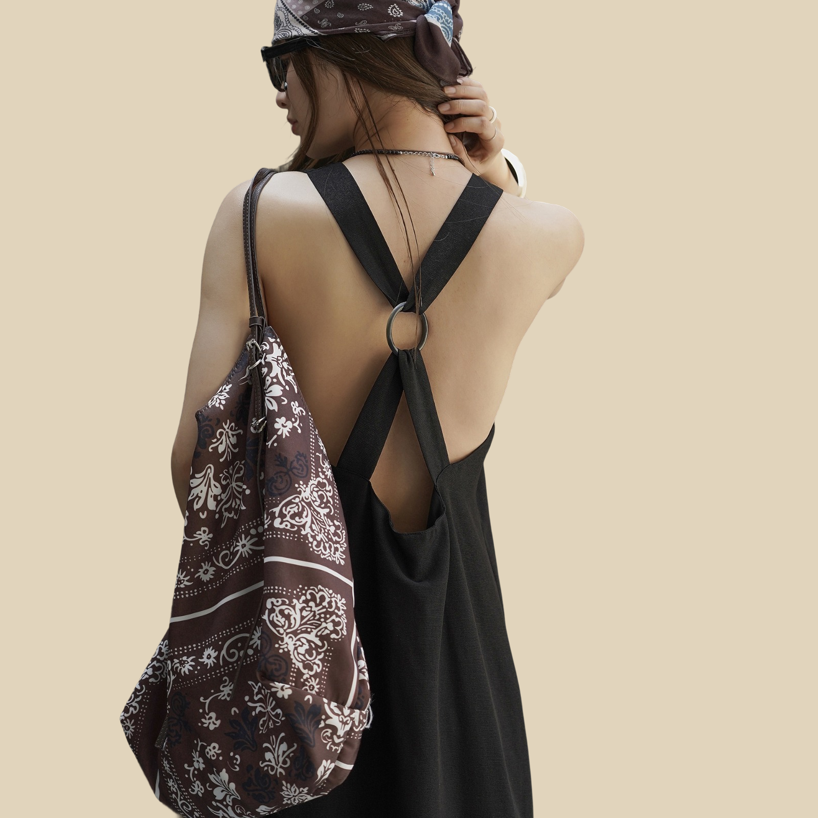 Open Back Maxi Dress