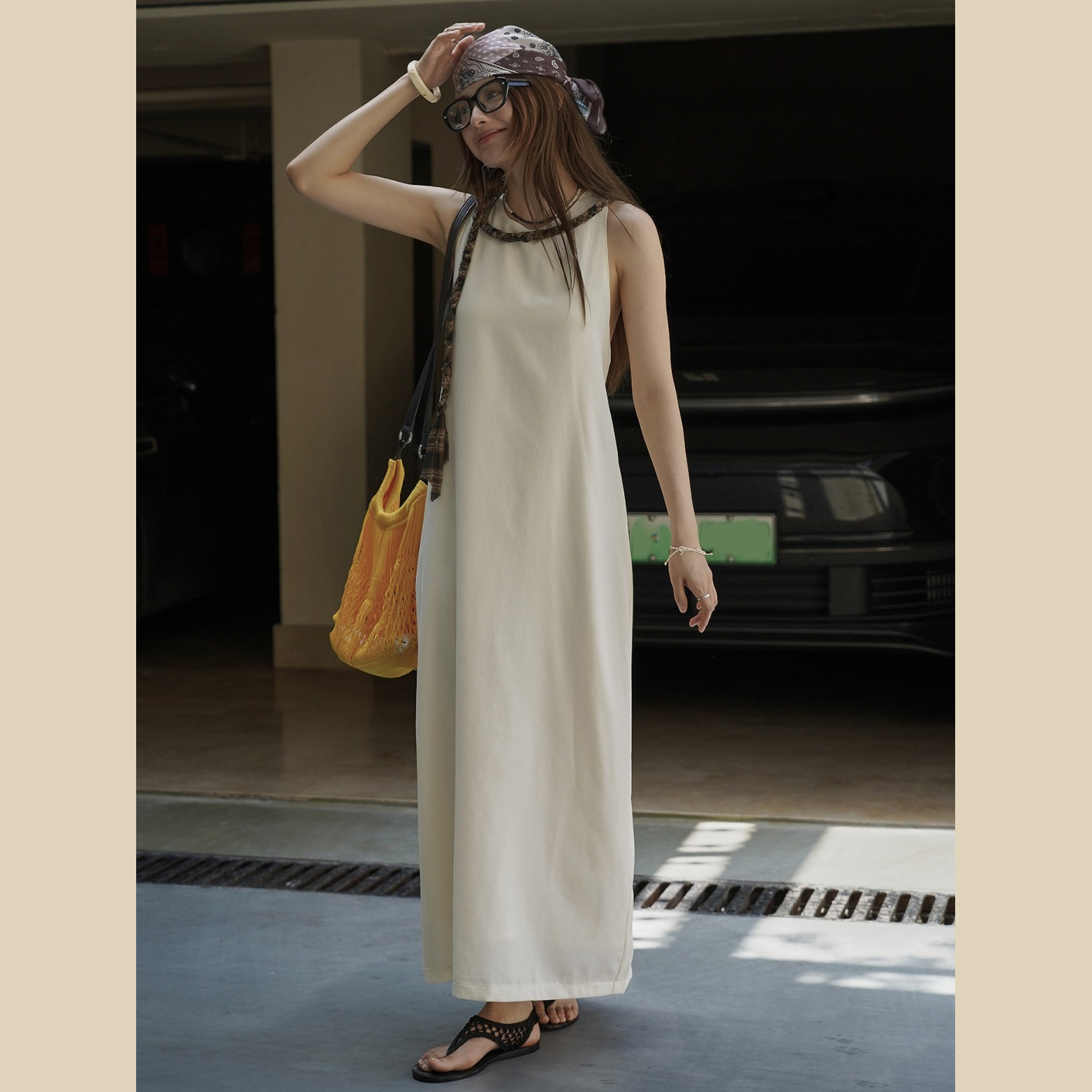 Open Back Maxi Dress
