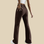 Ribbed Flare Knit Pants