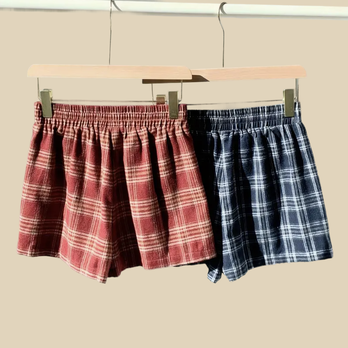 Plaid Lounge Shorts