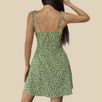 Floral Tie-Shoulder Mini Dress